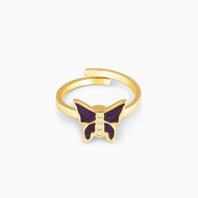 Golden Butterfly Spin Ring