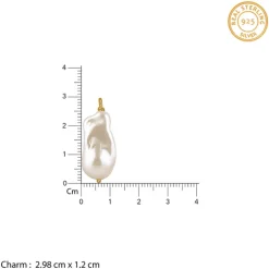 Golden Cameron Pearl Lariat Necklace