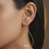 Golden Carole Pearl Dangler Earrings