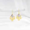 Golden Chalcedony Dangler Earrings