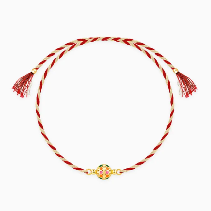 Golden Charming Ball Rakhi