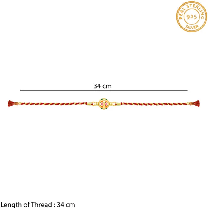 Golden Charming Ball Rakhi
