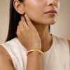 Golden Chevron Cuff Bracelet