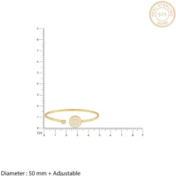 Golden Circular Studded Bracelet