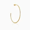 Golden Classic Large Hoop Earrings