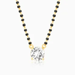 Golden Classic Solitaire Mangalsutra