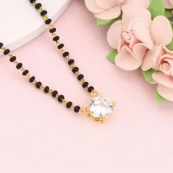 Golden Classic Solitaire Mangalsutra