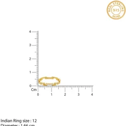 Golden Classic Steps Ring (Size 12)
