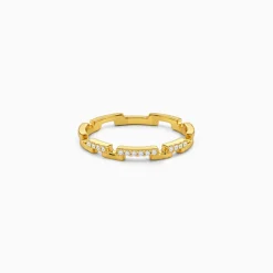 Golden Classic Steps Ring (Size 12)