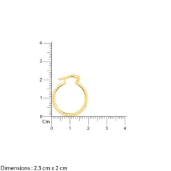 Golden Classy Work Hoop Earrings