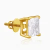 Golden Classy Zirconia Stud For Him