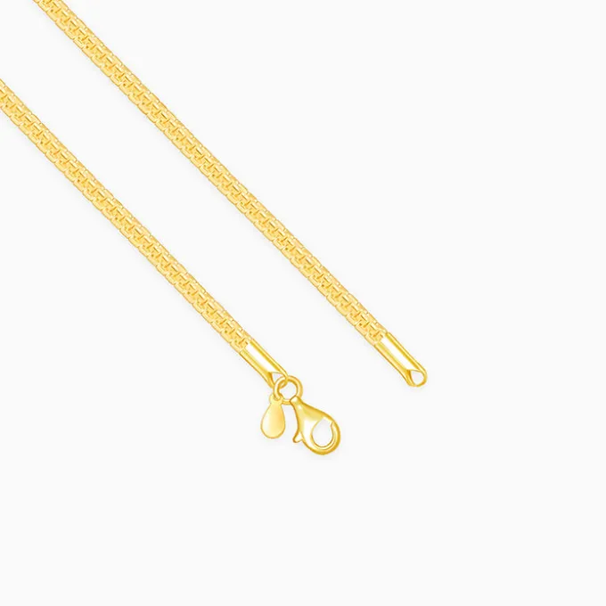 Golden Close Wave Chain For Him