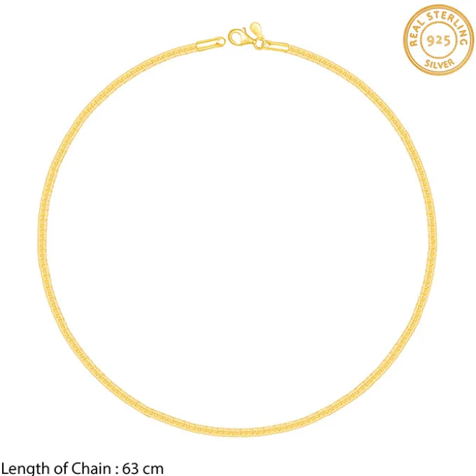 Golden Close Wave Chain For Him