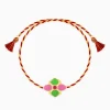 Golden Colourful Floral Rakhi