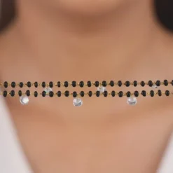 Golden Dazzling Zircon Mangalsutra Bracelet
