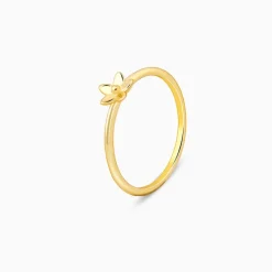 Golden Dendrobium Ring