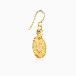 Golden Disc Earrings