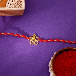 Golden Divine Ganesha Rakhi