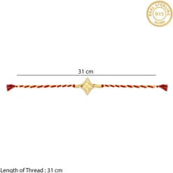 Golden Divine Swastik Rakhi