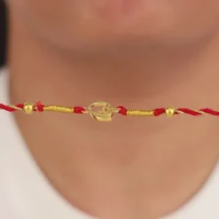 Golden Divya Om Rakhi