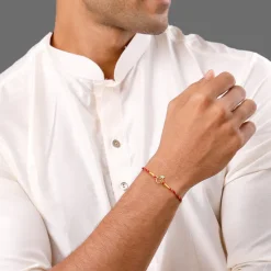 Golden Divya Om Rakhi