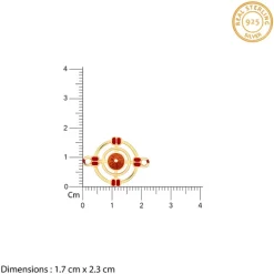 Golden Divya Rudraksha Rakhi