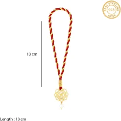 Golden Divya Swastik Lumba Rakhi