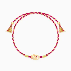 Golden Elegant Ganesha Rakhi