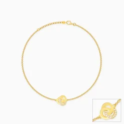 Golden Elegant Knot Anklet