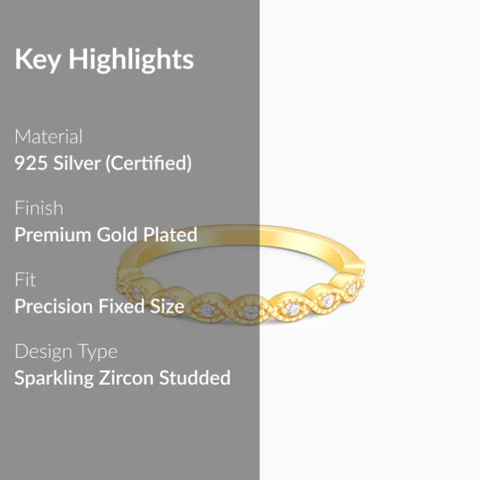 Golden Elegant Twist Ring