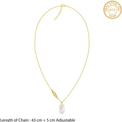 Golden Emilia Pearl Necklace