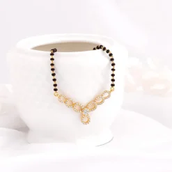 Golden Enamoured In Love Mangalsutra