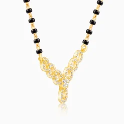 Golden Enamoured In Love Mangalsutra