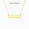 Golden Engraved Pendant with Box Chain