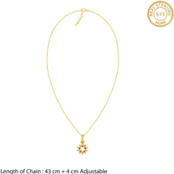 Golden Ereshkigal Pendant With Link Chain
