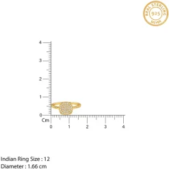 Golden Eternal Square Ring