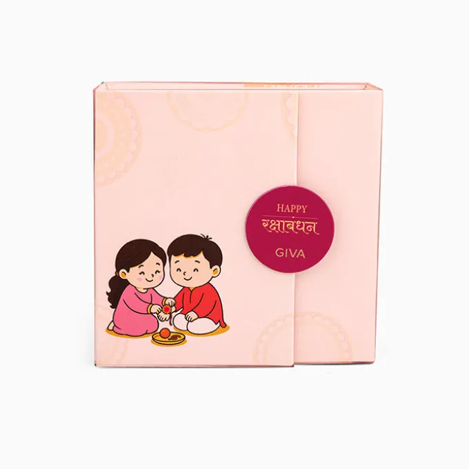 Golden Evil Eye Bloom Kids Rakhi