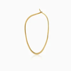 Golden Floating Hoop Earrings