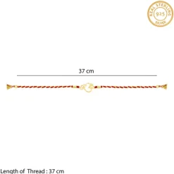 Golden Floral Omkara Rakhi