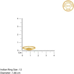 Golden Floral Promise Ring