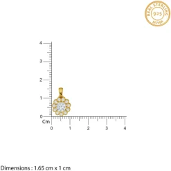 Golden Florentia Pendant With Link Chain