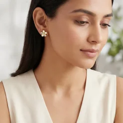 Golden Floret Glory Studs
