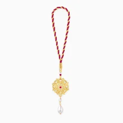 Golden Floret Mandala Lumba Rakhi