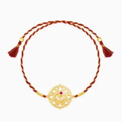 Golden Floret Omkara Rakhi