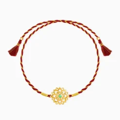 Golden Floret Rakhi