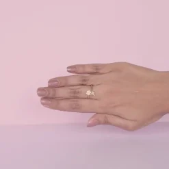 Golden Flower Girl Ring