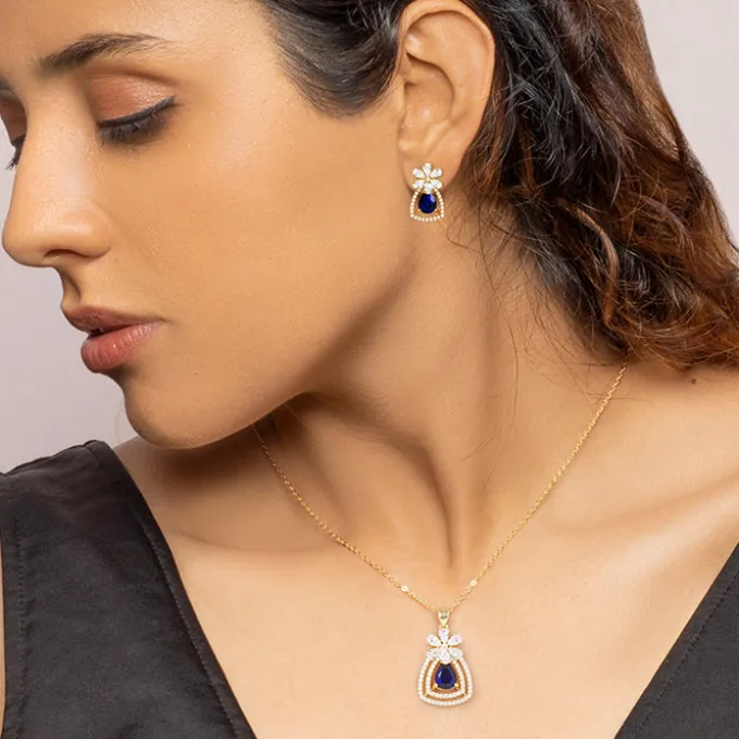 Golden Forever In Blue Set