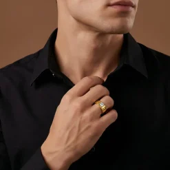 Golden Foundation Ring For Him