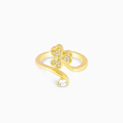 Golden Fresh Spring Blossom Ring