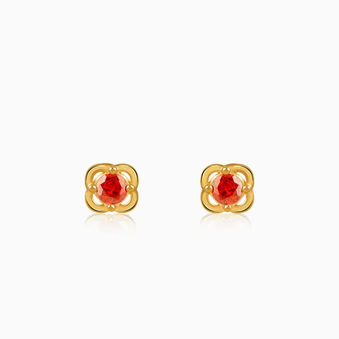 Golden Frigg Stud Earrings